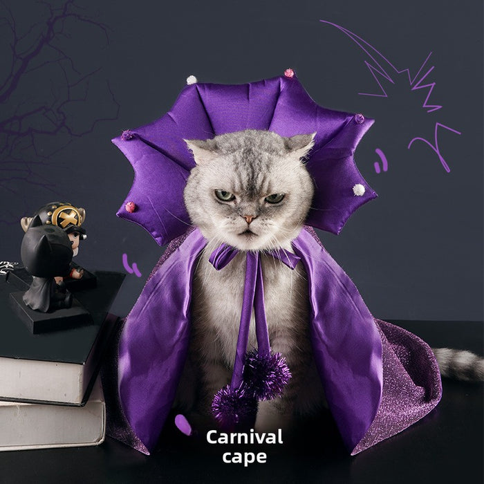 Halloween Pet Bat Cloak Costume for Cats and Dogs - Polyester