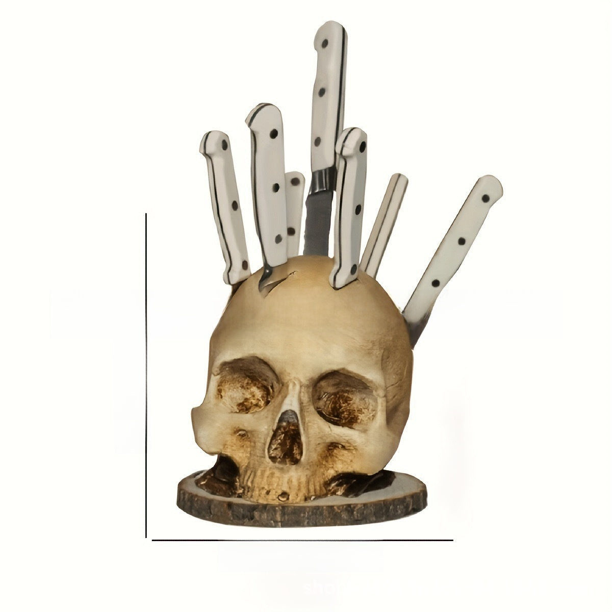Halloween Skull Figurine - Resin