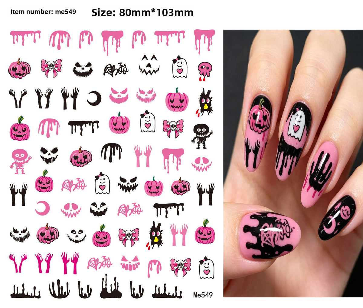 Halloween Nail Stickers - Vinyl