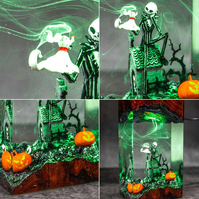 Halloween Resin Decorative Lamp