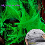 Halloween Light-Up Spider Web Decoration
