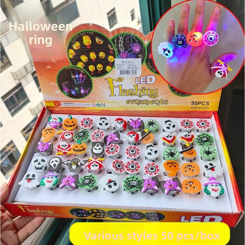Halloween and Christmas LED Party Rings - Plastic