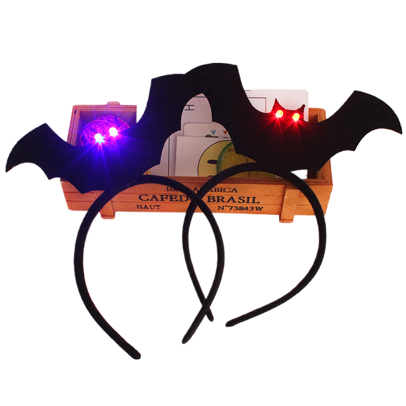 Halloween Glowing Bat Headbands - Cloth