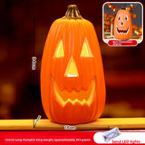 Halloween Light-Up Pumpkin Lantern - Plastic