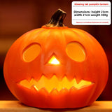 Halloween Light-Up Pumpkin Lantern - Plastic