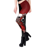 Halloween Skull Print Yoga Pants