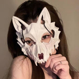 Halloween Anime Half-Face Mask - Plastic