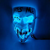 LED Glowing Mask for Halloween Masquerade - PVC
