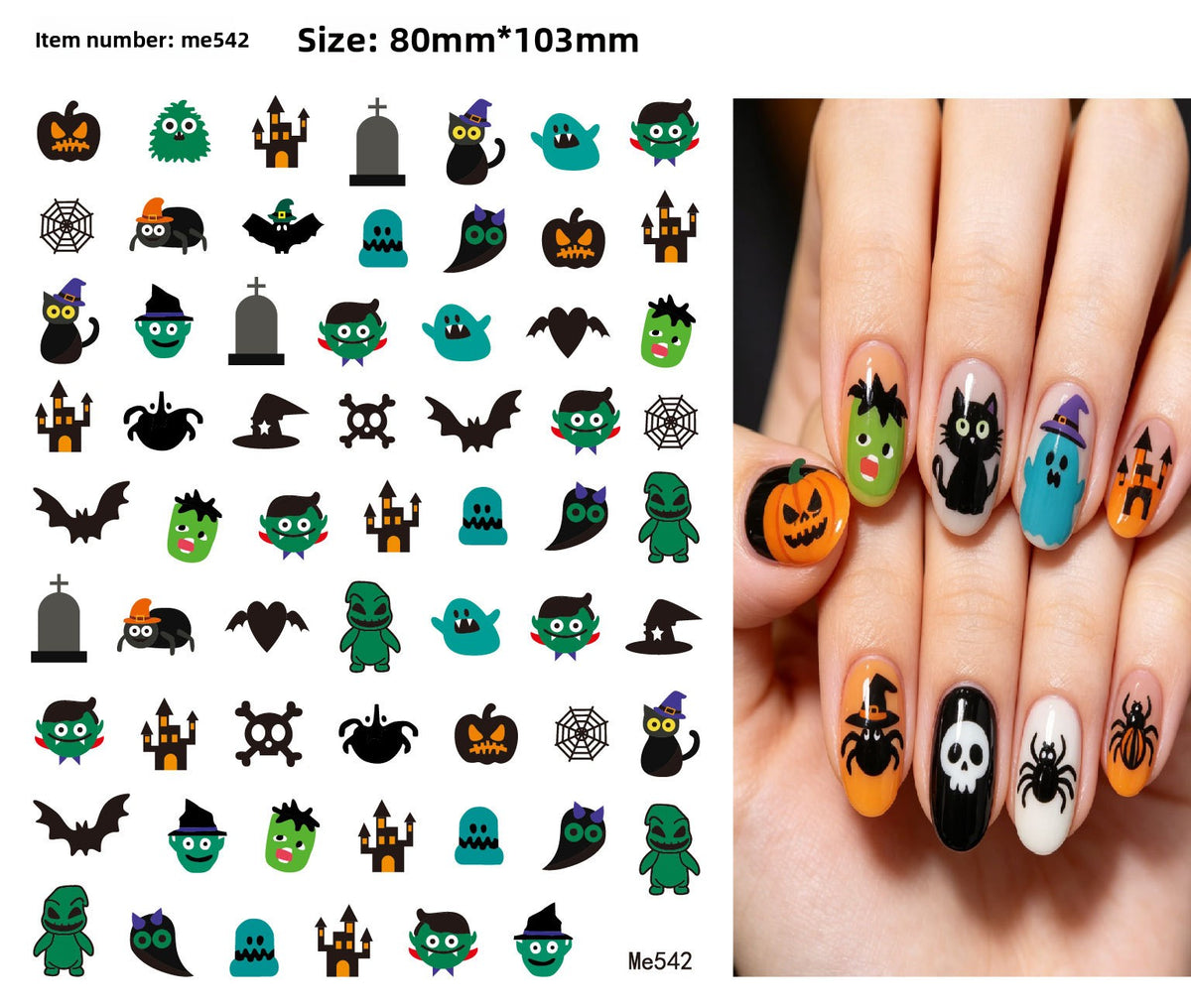 Halloween Nail Stickers - Vinyl