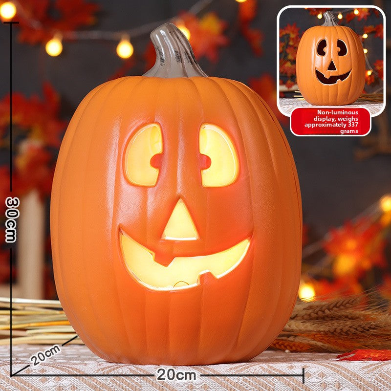 Halloween Light-Up Pumpkin Lantern - Plastic