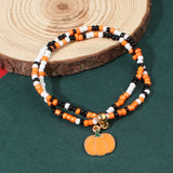 Halloween Beaded Bracelets - Pumpkin, Bat and Ghost Designs