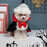 Pet Vampire Cloak Halloween Costume - Satin
