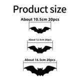 Halloween 3D Spider and Bat LED Wall Stickers - PVC