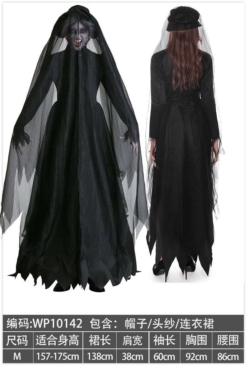 Halloween Witch Costume Dress - Cotton
