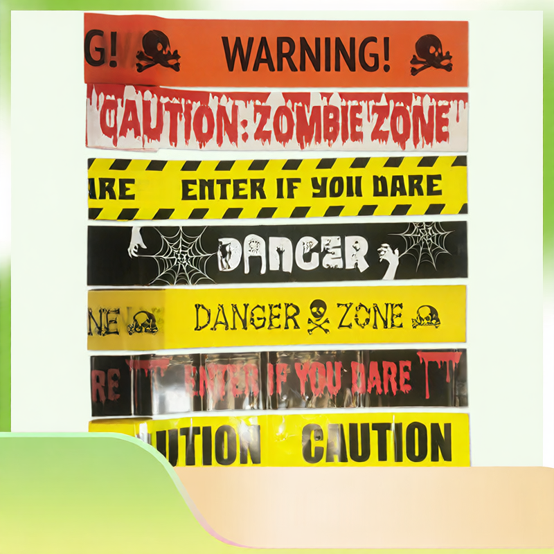 Halloween Party Decoration Warning Tape - Plastic