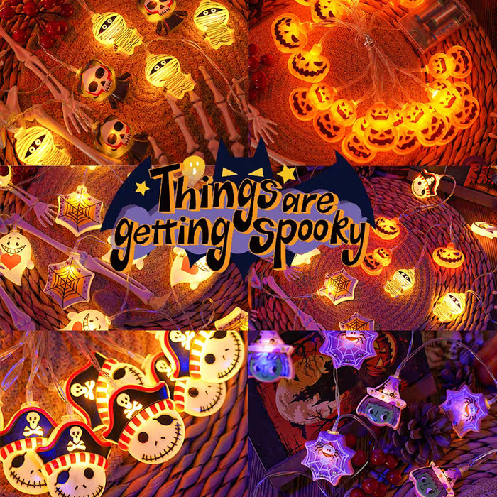 Halloween LED String Lights Pumpkin Ghost Decor