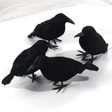 Halloween Black Crow Feather Decoration