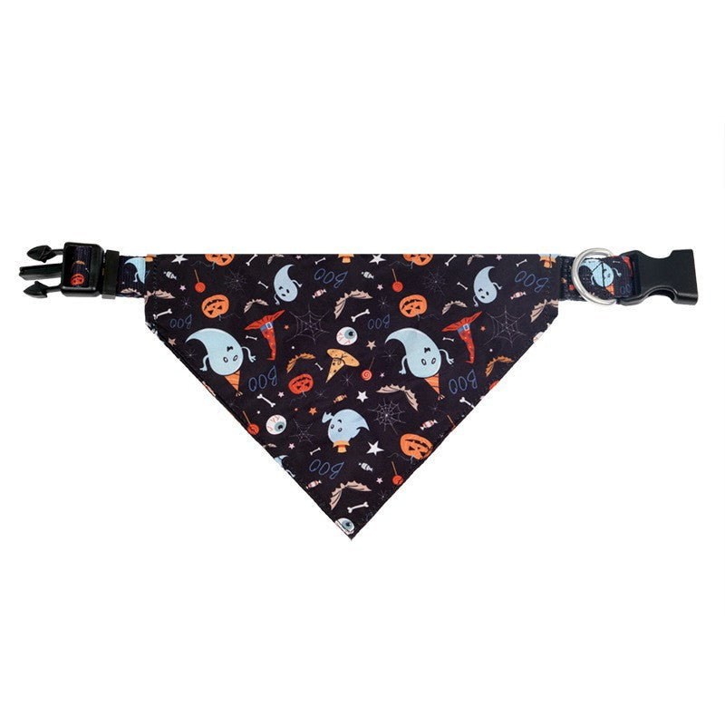 Halloween Pet Bandana Collar - Adjustable - Cloth