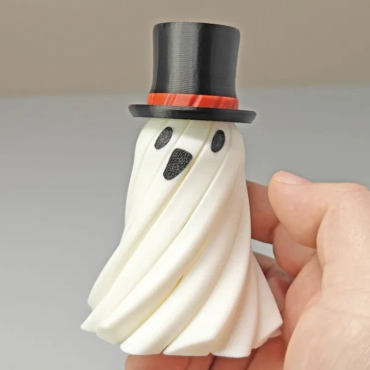 Halloween Ghost Pumpkin Wizard Tabletop Ornament - Resin