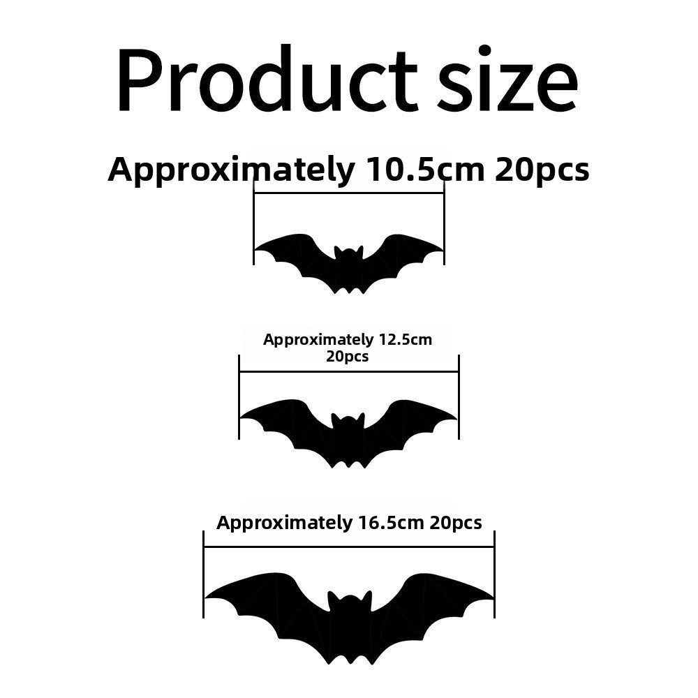 Halloween LED Bat and Spider Decorations - PVC