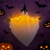 Glowing Wizard Hat Ghost Halloween Decoration - Cloth