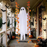 LED Illuminated Halloween Ghost Hanging Decoration - Fabric