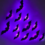 Halloween LED Bat and Spider Decorations - PVC