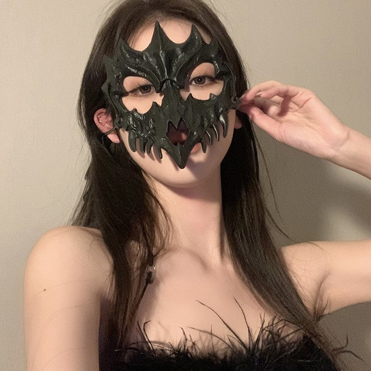 Halloween Anime Half-Face Mask - Plastic