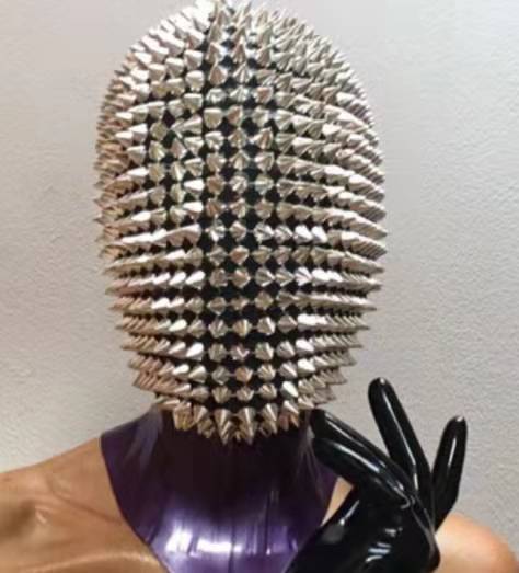 Halloween Gold and Silver Latex Mask
