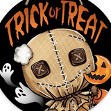 Halloween Wooden Hanging Door Sign