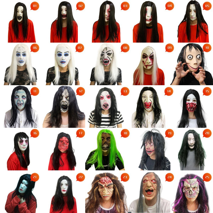 Horror Themed Latex Masks for Halloween and Parties