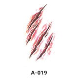 Halloween Fake Scar Tattoo Stickers