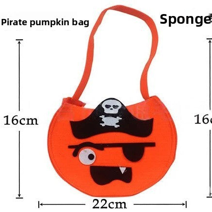 Halloween Pumpkin Candy Bags - Felt
