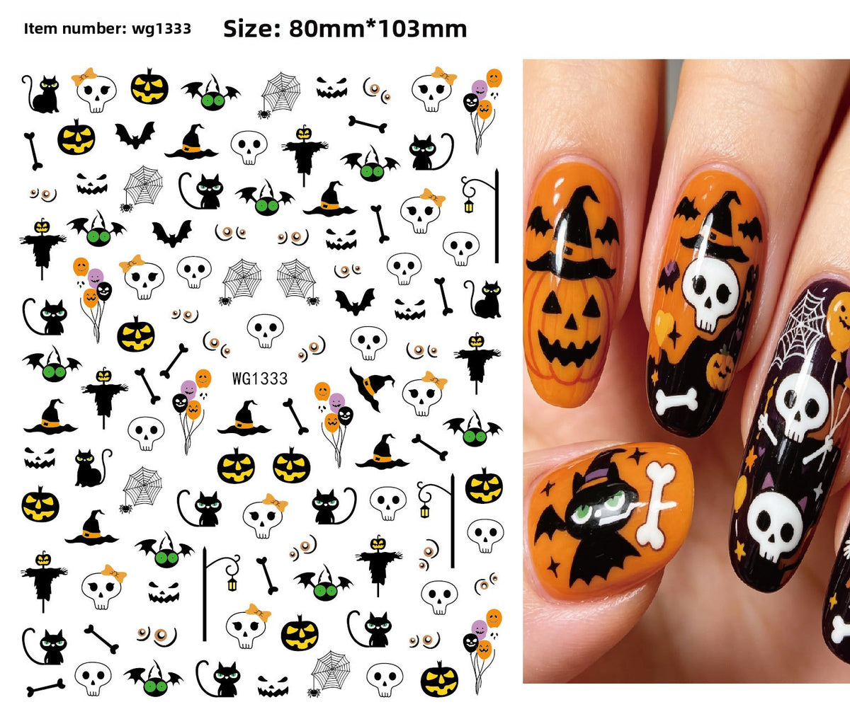 Halloween Nail Stickers - Vinyl