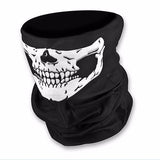 Halloween Skull Chin Mask and Skeleton Gloves - Cloth