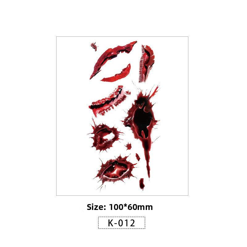 Halloween Scar Tattoo Stickers