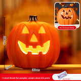 Halloween Light-Up Pumpkin Lantern - Plastic