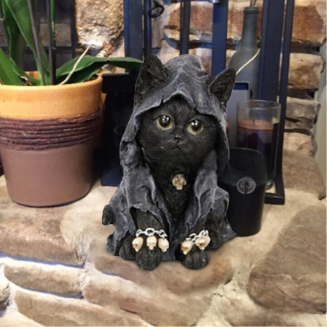 Halloween Black Cat Resin Craft Ornament