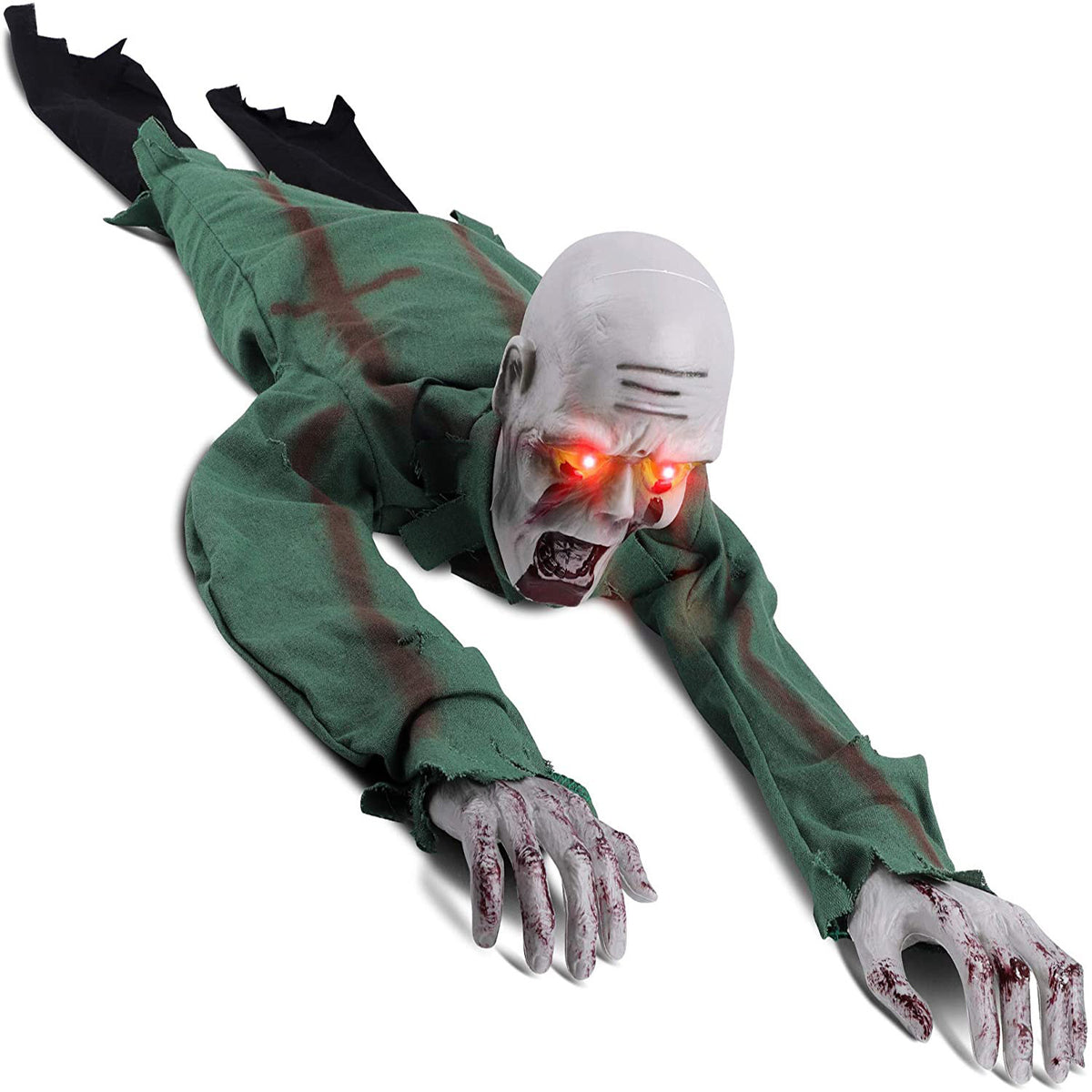 Halloween Sound-Activated Crawling Ghost with Lights