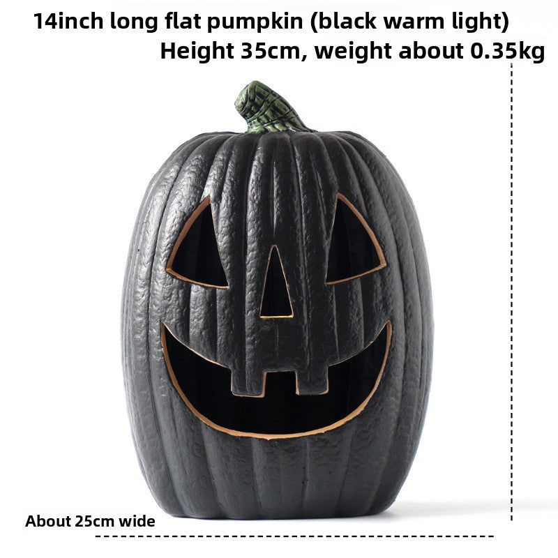 LED Halloween Pumpkin Lantern with Multiple Designs - Plastic