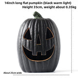 LED Halloween Pumpkin Lantern with Multiple Designs - Plastic