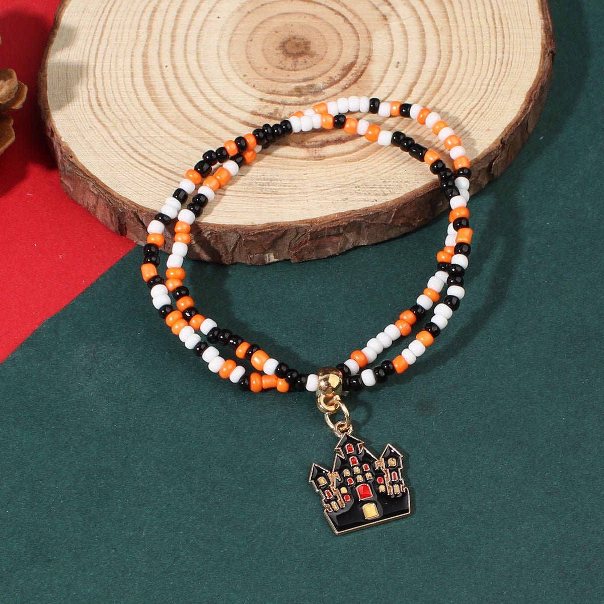 Halloween Beaded Bracelets - Pumpkin, Bat and Ghost Designs