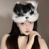 Halloween Anime Half-Face Mask - Plastic