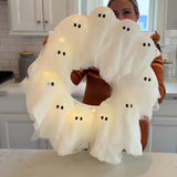 Halloween Light-Up Ghost Garland - Cloth