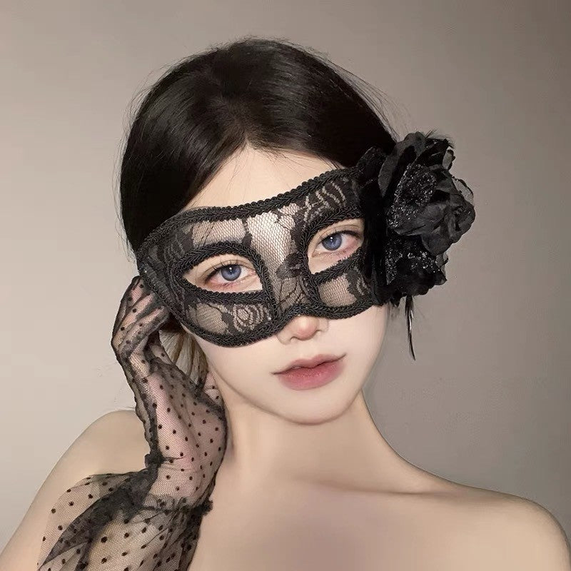Halloween Anime Half-Face Mask - Plastic