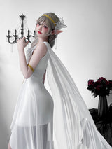 Greek Goddess Medieval Costume Dress - Halloween Outfit