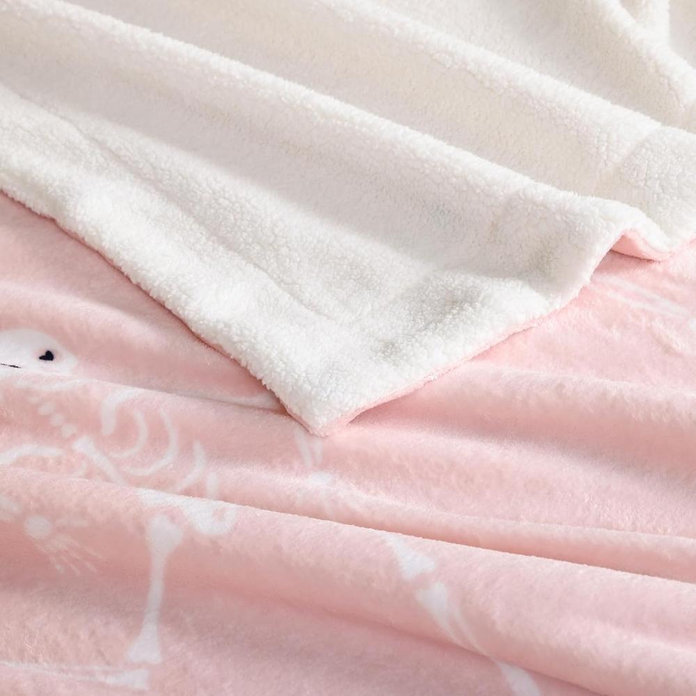 Halloween Sherpa Fleece Throw Blanket - Double-Sided