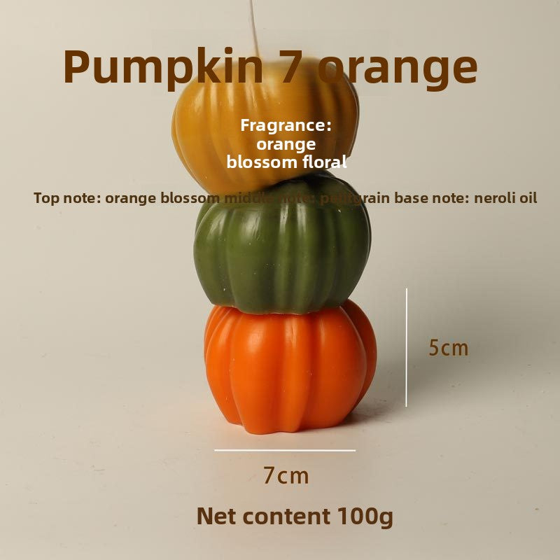 Halloween Pumpkin-Shaped Scented Candles