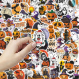 Halloween Pumpkin Scrapbook Stickers - 100 Pieces - PVC