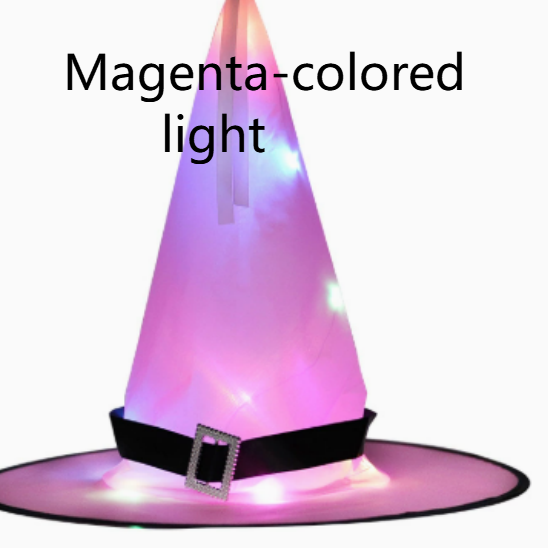 Halloween LED Witch Hat - Cloth